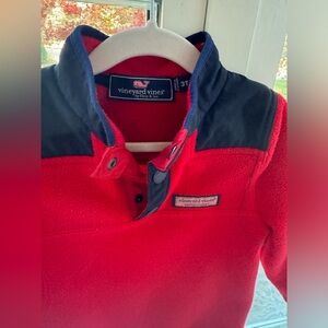 Vineyard Vines Red Fleece